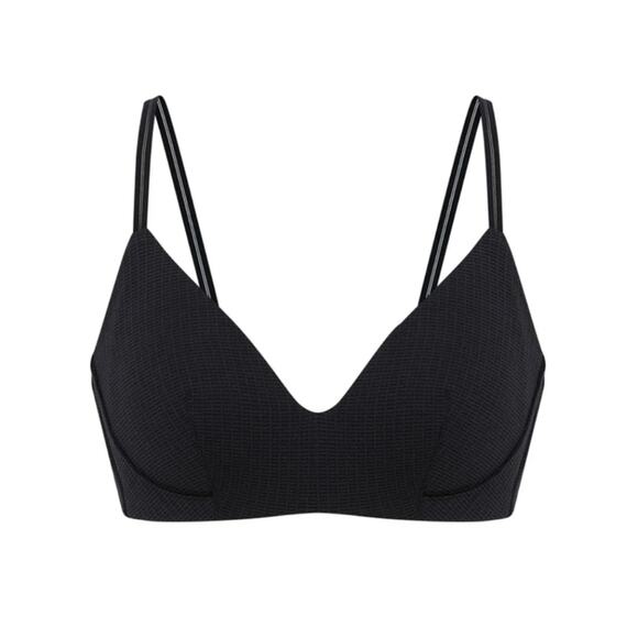 Neiwai Pure Comfort Premium Triangle Wireless Bralette Black Medium Modal Cotton - Picture 1 of 12